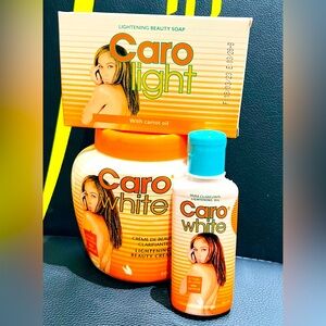 Authentic Caro white body cream, soap $ carrot oil